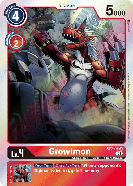 Growlmon [ST7-05] [Starter Deck: Gallantmon] | Card Merchant Takapuna