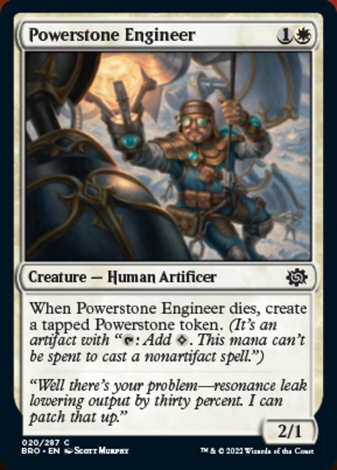 Powerstone Engineer [The Brothers' War] | Card Merchant Takapuna