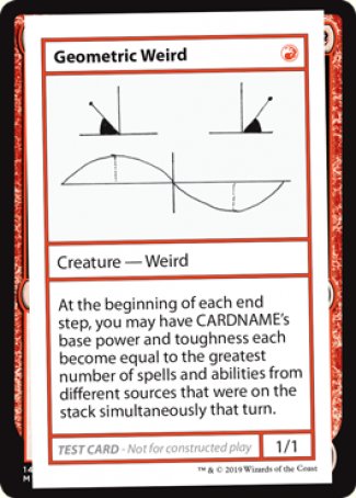 Geometric Weird (2021 Edition) [Mystery Booster Playtest Cards] | Card Merchant Takapuna