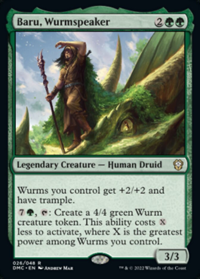 Baru, Wurmspeaker [Dominaria United Commander] | Card Merchant Takapuna