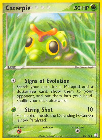 Caterpie (56/112) [EX: FireRed & LeafGreen] | Card Merchant Takapuna