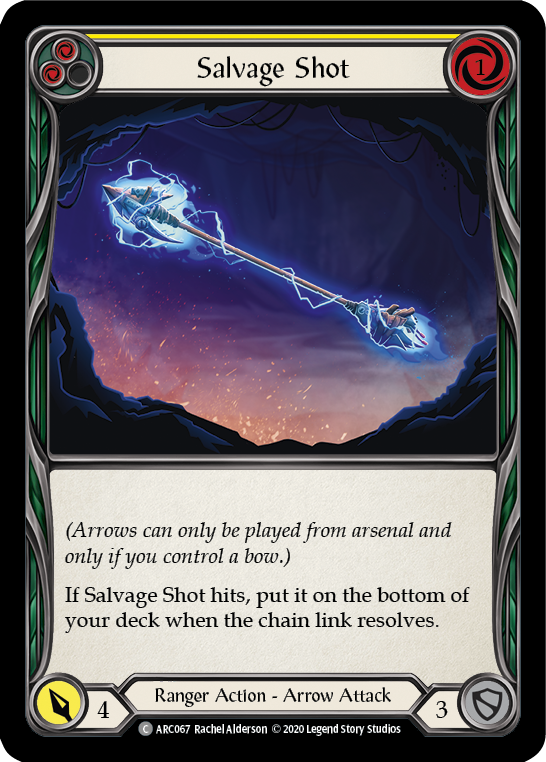 Salvage Shot (Yellow) [U-ARC067] (Arcane Rising Unlimited)  Unlimited Rainbow Foil | Card Merchant Takapuna