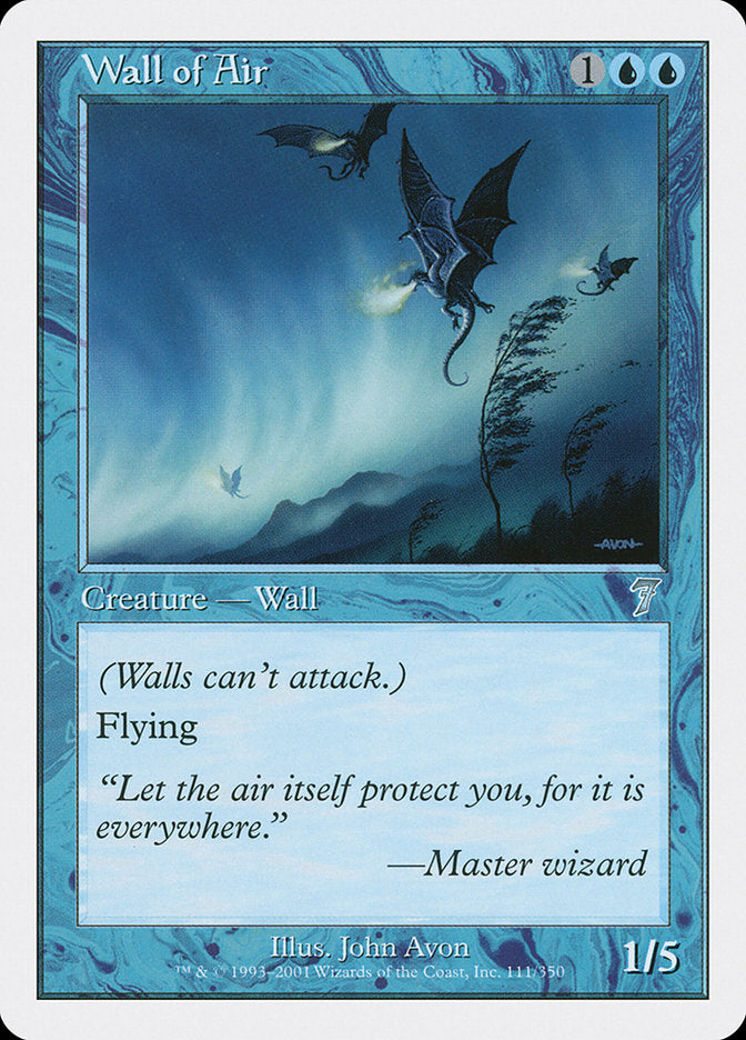 Wall of Air [Seventh Edition] | Card Merchant Takapuna