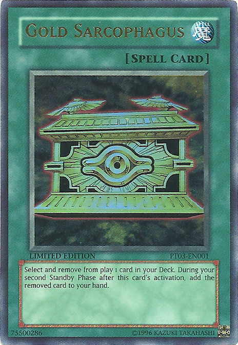 Gold Sarcophagus [PT03-EN001] Ultra Rare | Card Merchant Takapuna