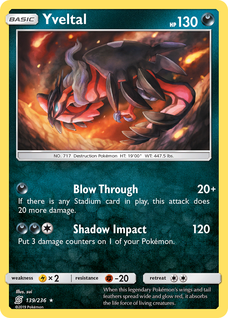 Yveltal (139/236) [Sun & Moon: Unified Minds] | Card Merchant Takapuna