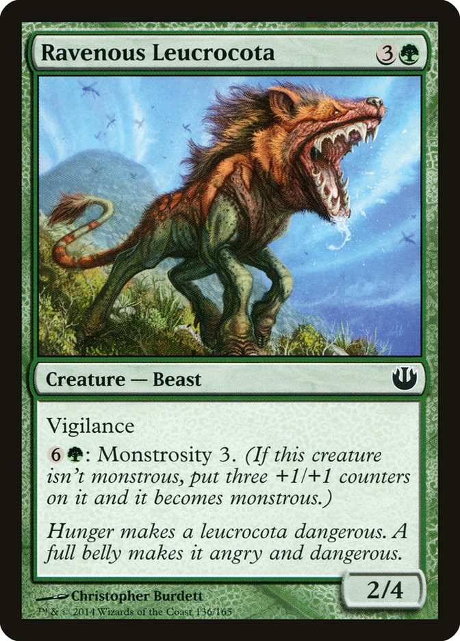 Ravenous Leucrocota [Journey into Nyx] | Card Merchant Takapuna