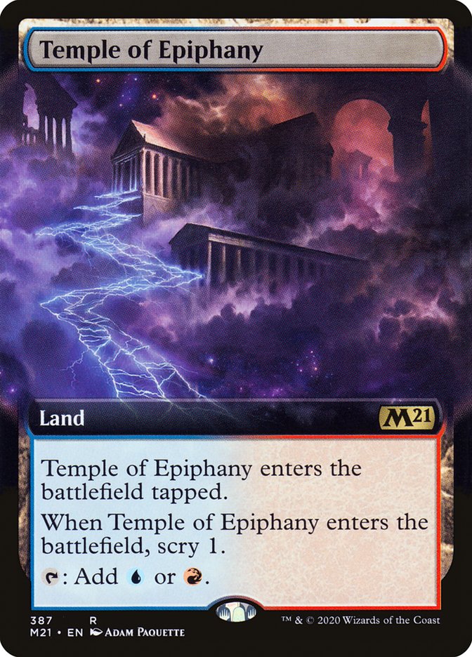 Temple of Epiphany (Extended Art) [Core Set 2021] | Card Merchant Takapuna