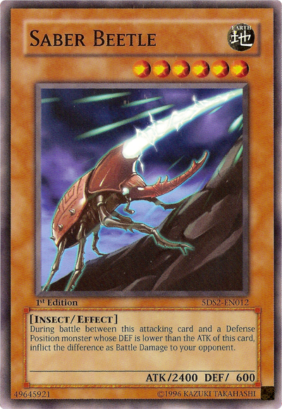 Saber Beetle [5DS2-EN012] Common | Card Merchant Takapuna