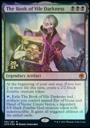 The Book of Vile Darkness [Dungeons & Dragons: Adventures in the Forgotten Realms Prerelease Promos] | Card Merchant Takapuna