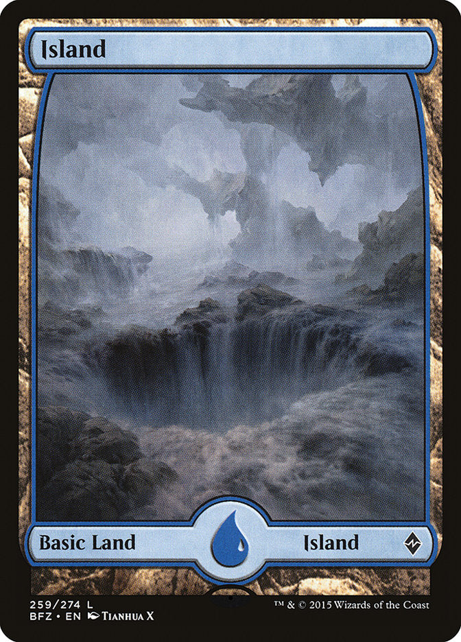 Island (259) (Full Art) [Battle for Zendikar] | Card Merchant Takapuna