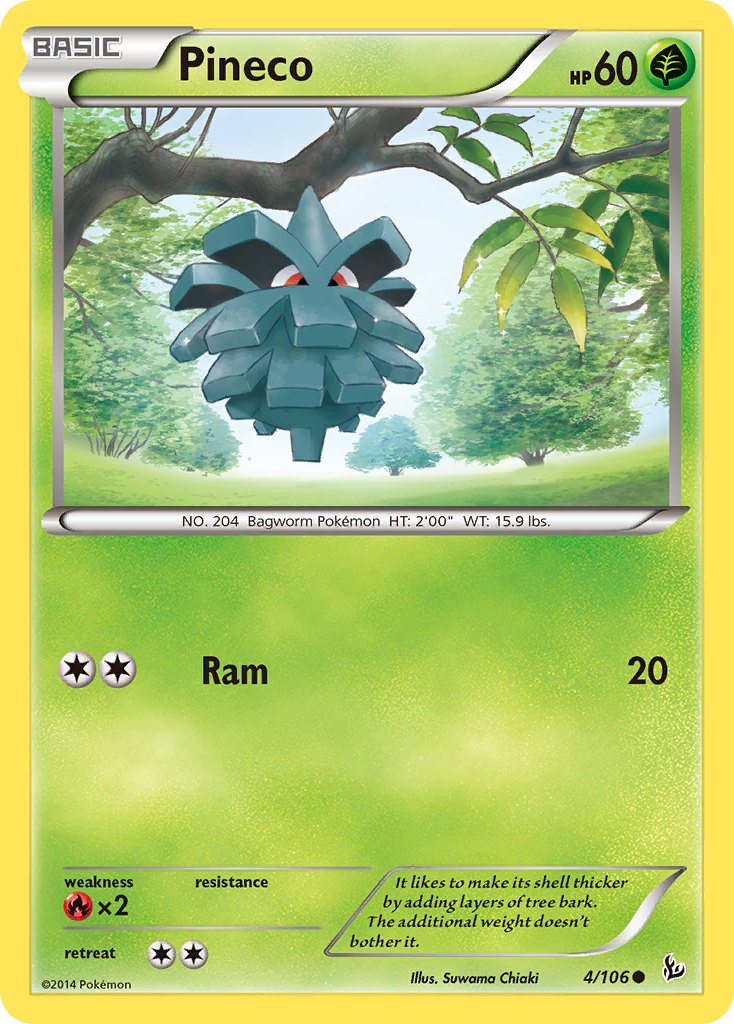 Pineco (4/106) [XY: Flashfire] | Card Merchant Takapuna