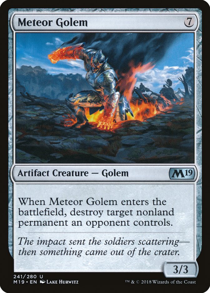 Meteor Golem [Core Set 2019] | Card Merchant Takapuna