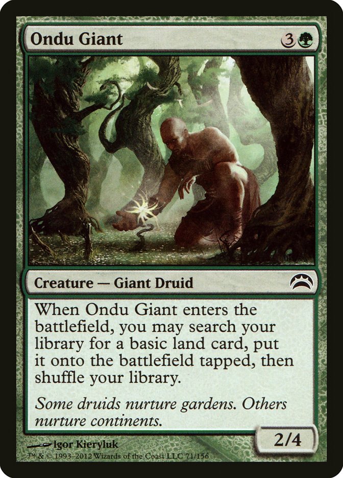 Ondu Giant [Planechase 2012] | Card Merchant Takapuna