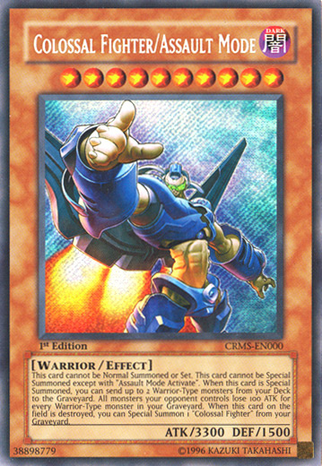 Colossal Fighter/Assault Mode [CRMS-EN000] Secret Rare | Card Merchant Takapuna