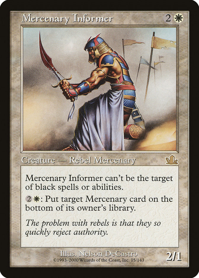 Mercenary Informer [Prophecy] | Card Merchant Takapuna