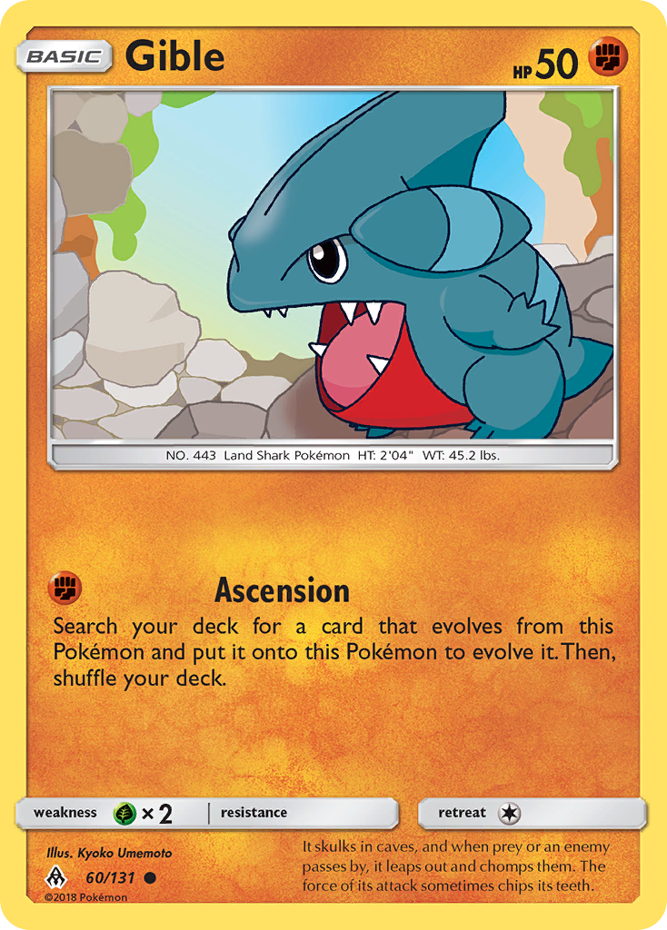 Gible (60/131) [Sun & Moon: Forbidden Light] | Card Merchant Takapuna