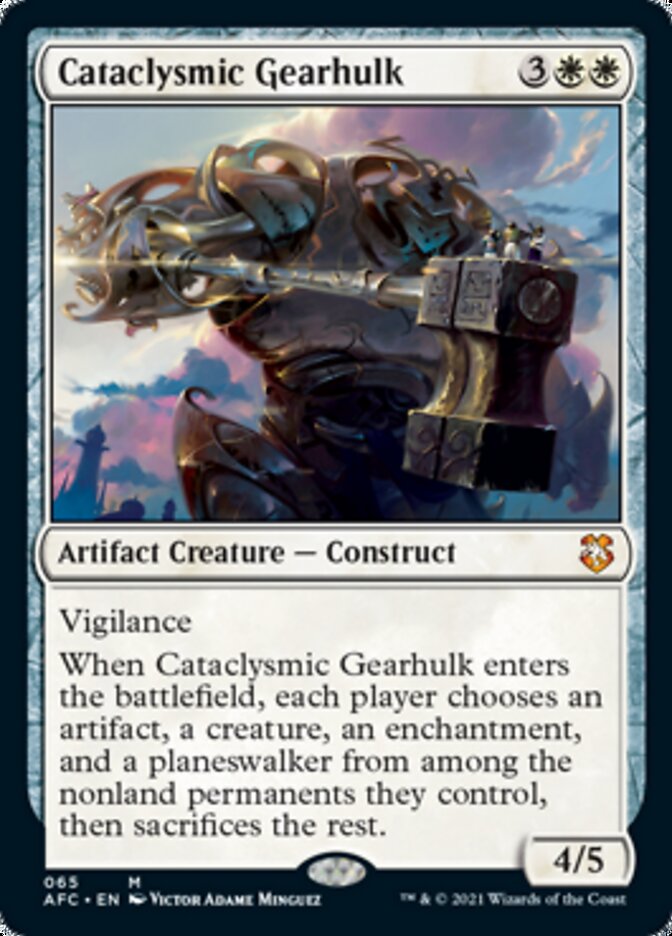 Cataclysmic Gearhulk [Dungeons & Dragons: Adventures in the Forgotten Realms Commander] | Card Merchant Takapuna