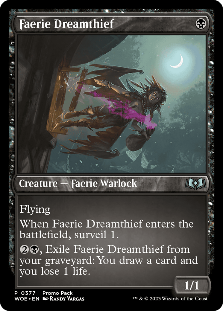 Faerie Dreamthief (Promo Pack) [Wilds of Eldraine Promos] | Card Merchant Takapuna