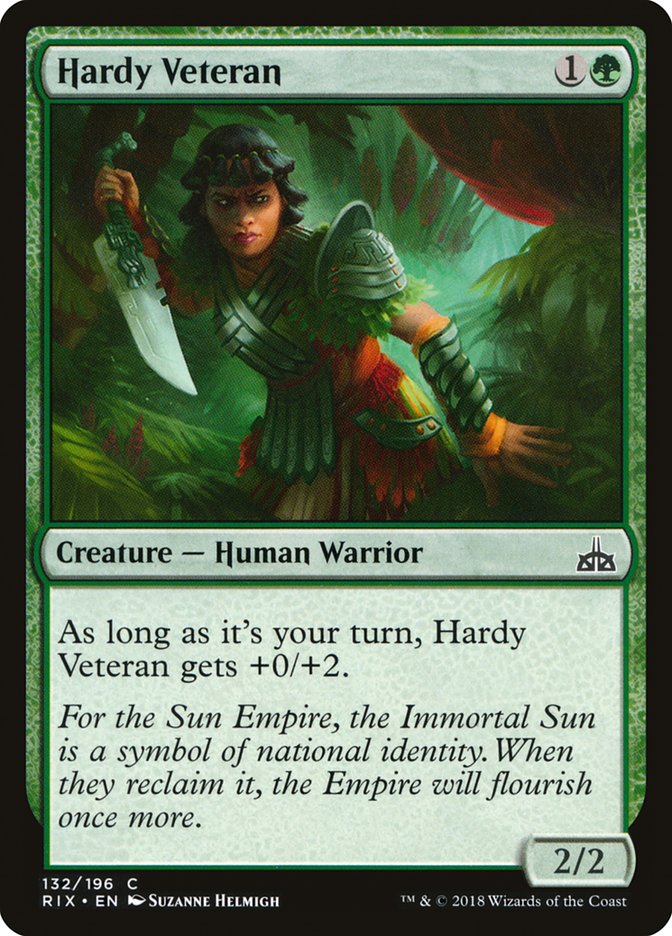 Hardy Veteran [Rivals of Ixalan] | Card Merchant Takapuna