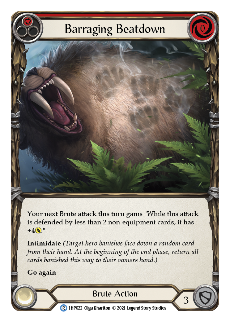 Barraging Beatdown (Red) [1HP022] (History Pack 1) | Card Merchant Takapuna