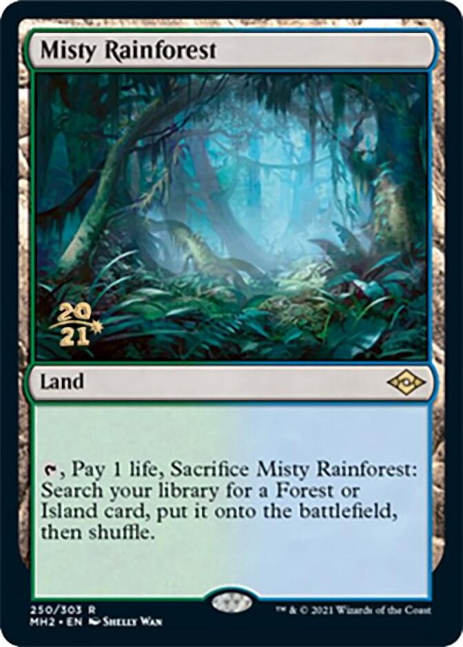 Misty Rainforest [Modern Horizons 2 Prerelease Promos] | Card Merchant Takapuna