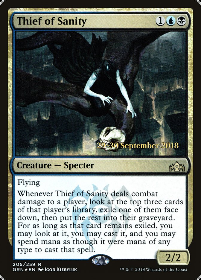 Thief of Sanity [Guilds of Ravnica Prerelease Promos] | Card Merchant Takapuna