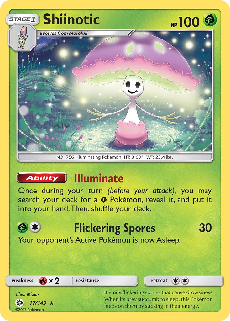 Shiinotic (17/149) (Theme Deck Exclusive) [Sun & Moon: Base Set] | Card Merchant Takapuna