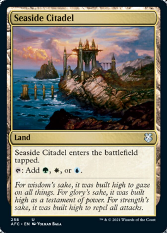 Seaside Citadel [Dungeons & Dragons: Adventures in the Forgotten Realms Commander] | Card Merchant Takapuna