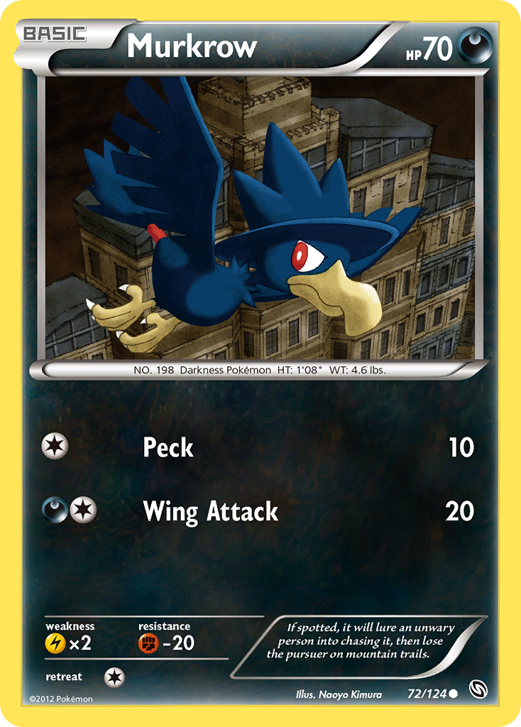 Murkrow (72/124) [Black & White: Dragons Exalted] | Card Merchant Takapuna