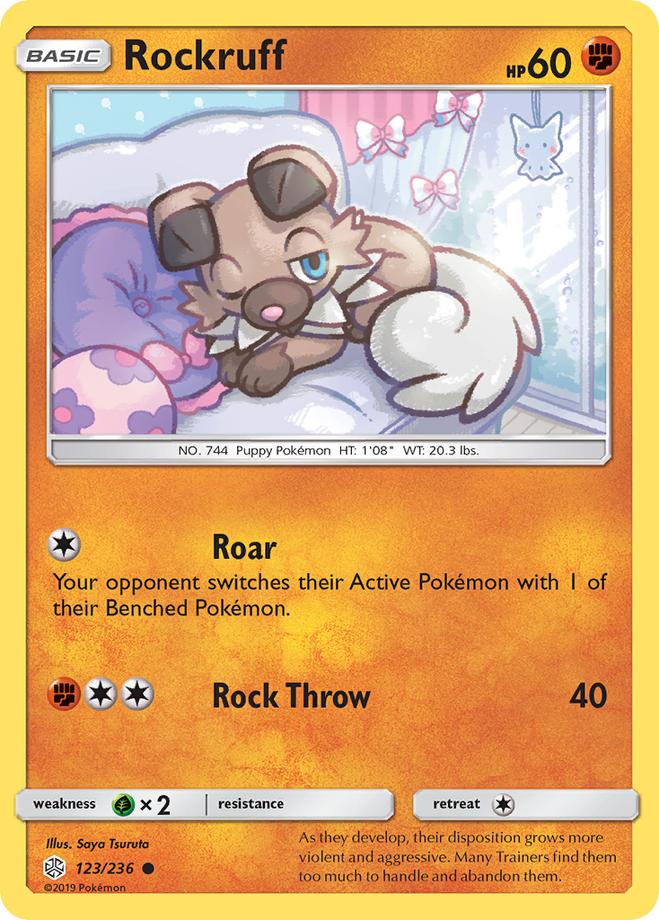 Rockruff (123/236) [Sun & Moon: Cosmic Eclipse] | Card Merchant Takapuna