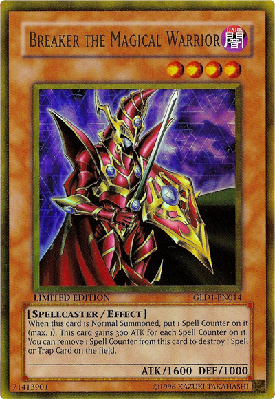 Breaker the Magical Warrior [GLD1-EN014] Gold Rare | Card Merchant Takapuna