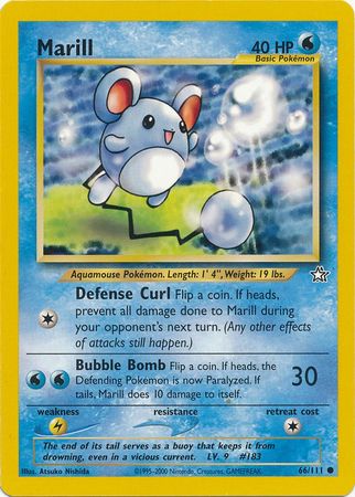 Marill (66/111) [Neo Genesis Unlimited] | Card Merchant Takapuna