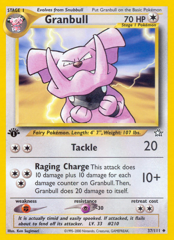 Granbull (37/111) [Neo Genesis 1st Edition] | Card Merchant Takapuna