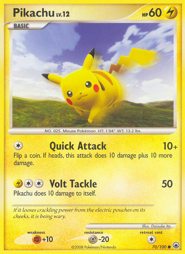 Pikachu (70/100) [Diamond & Pearl: Majestic Dawn] | Card Merchant Takapuna