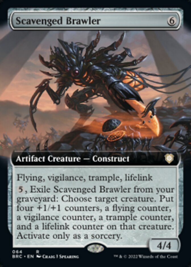 Scavenged Brawler (Extended Art) [The Brothers' War Commander] | Card Merchant Takapuna