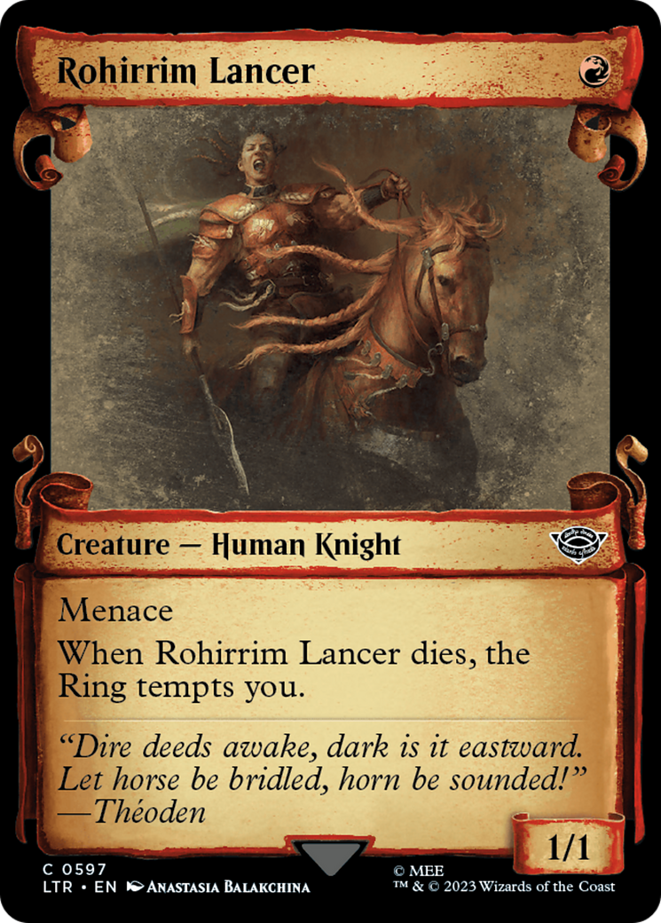 Rohirrim Lancer [The Lord of the Rings: Tales of Middle-Earth Showcase Scrolls] | Card Merchant Takapuna