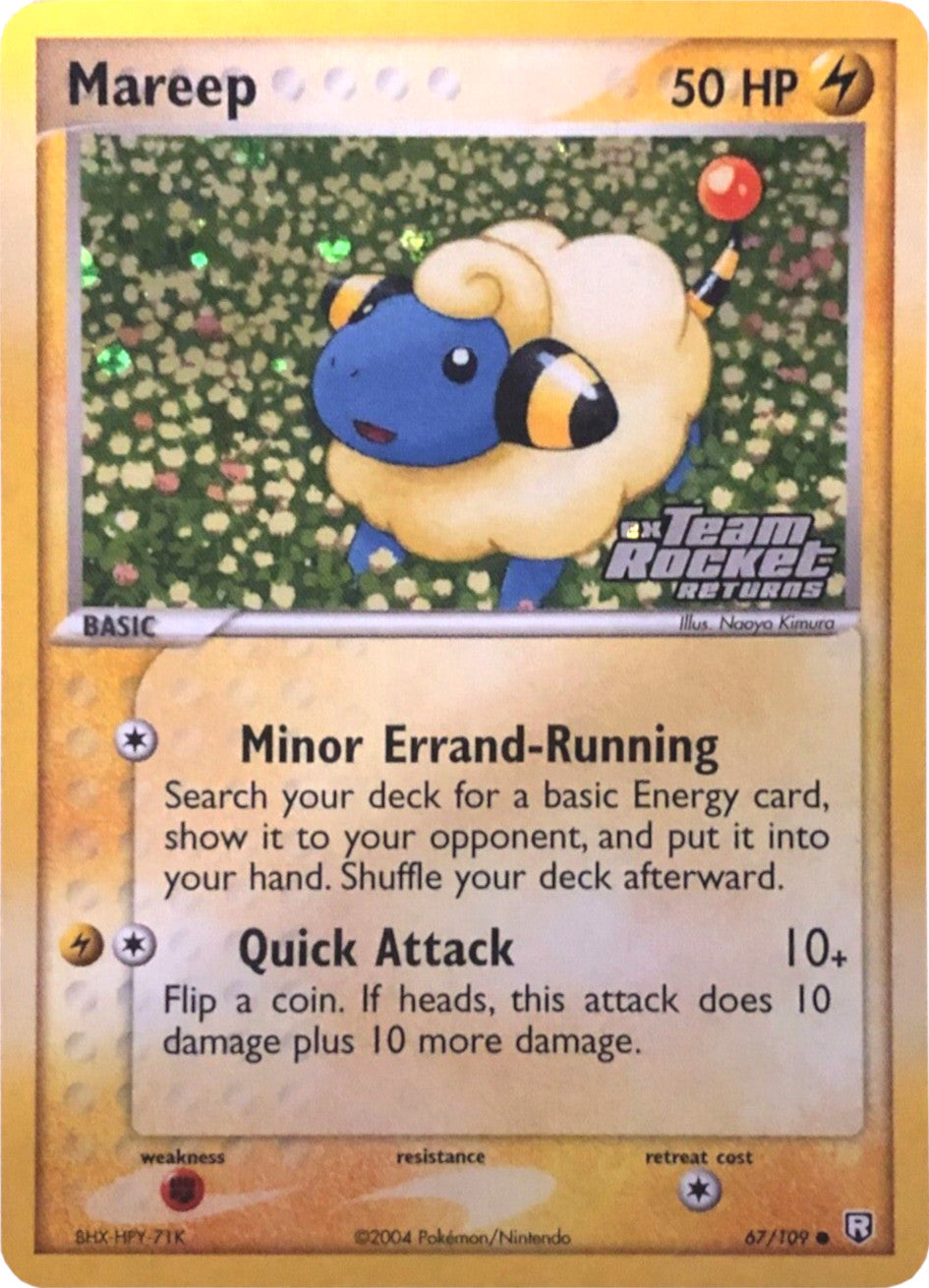 Mareep (67/109) (Stamped) [EX: Team Rocket Returns] | Card Merchant Takapuna