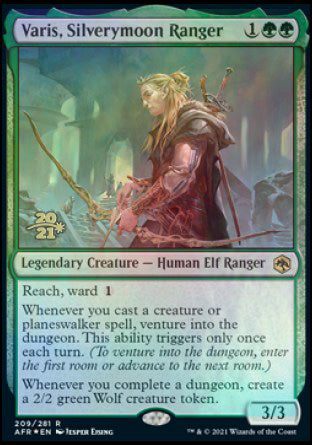 Varis, Silverymoon Ranger [Dungeons & Dragons: Adventures in the Forgotten Realms Prerelease Promos] | Card Merchant Takapuna