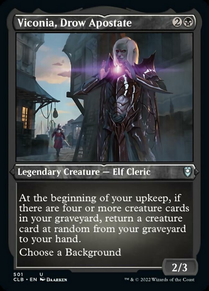 Viconia, Drow Apostate (Foil Etched) [Commander Legends: Battle for Baldur's Gate] | Card Merchant Takapuna