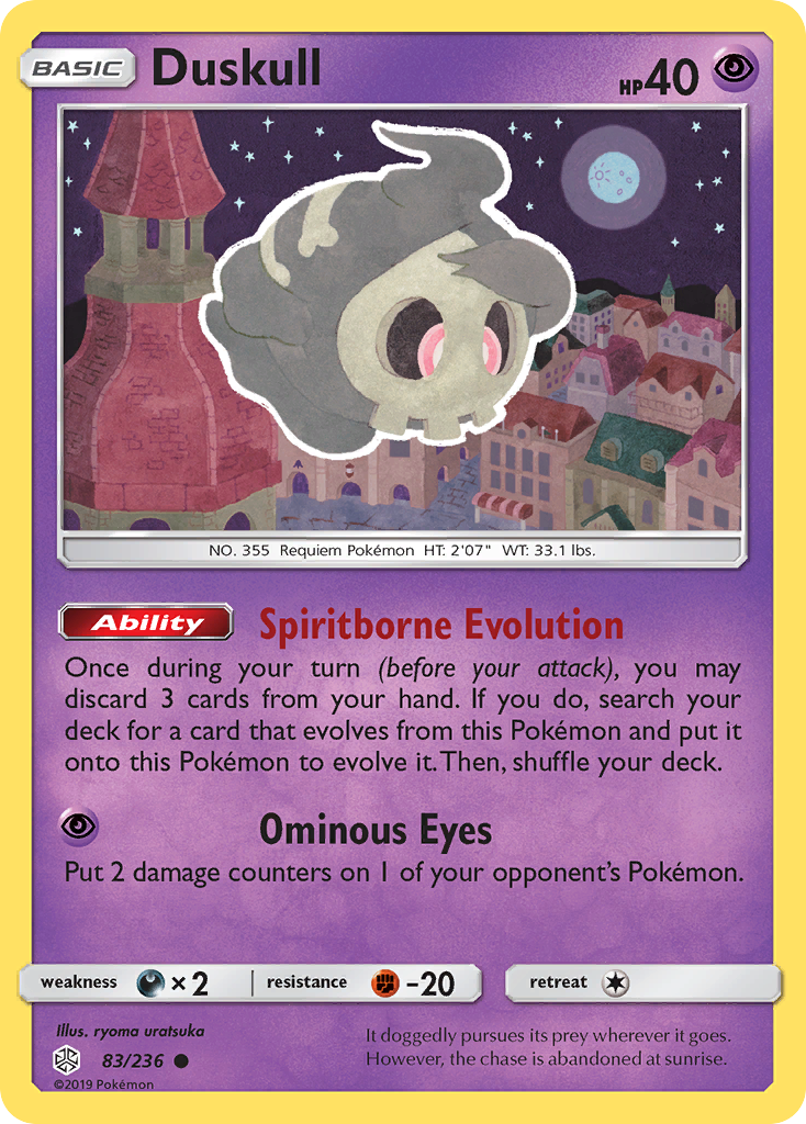 Duskull (83/236) [Sun & Moon: Cosmic Eclipse] | Card Merchant Takapuna