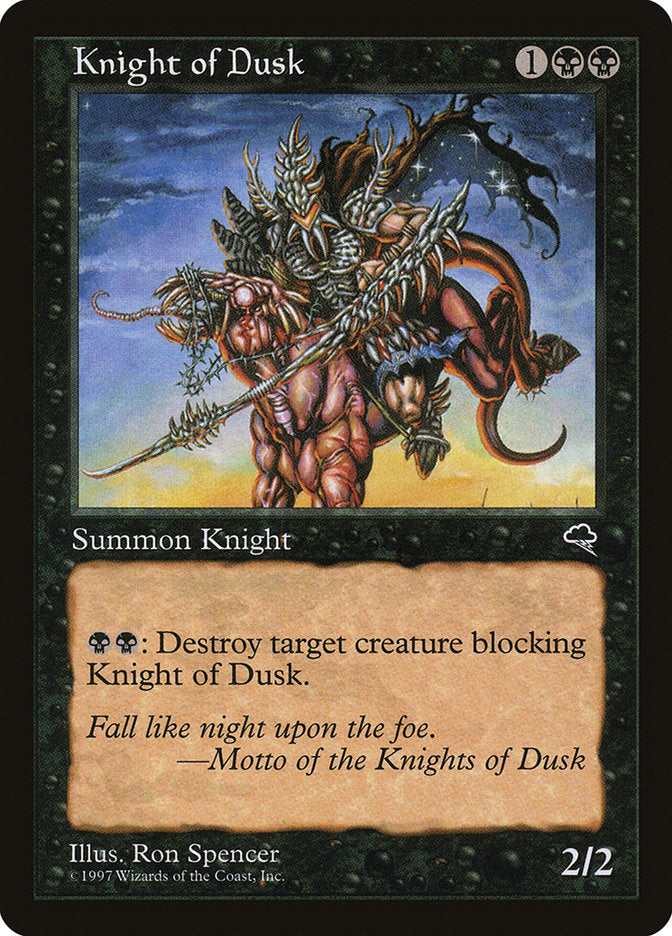 Knight of Dusk [Tempest] | Card Merchant Takapuna