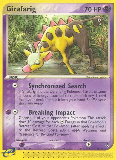 Girafarig (16/97) [EX: Dragon] | Card Merchant Takapuna