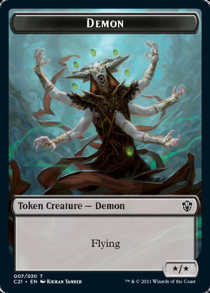 Demon // Fungus Beast Double-Sided Token [Commander 2021 Tokens] | Card Merchant Takapuna