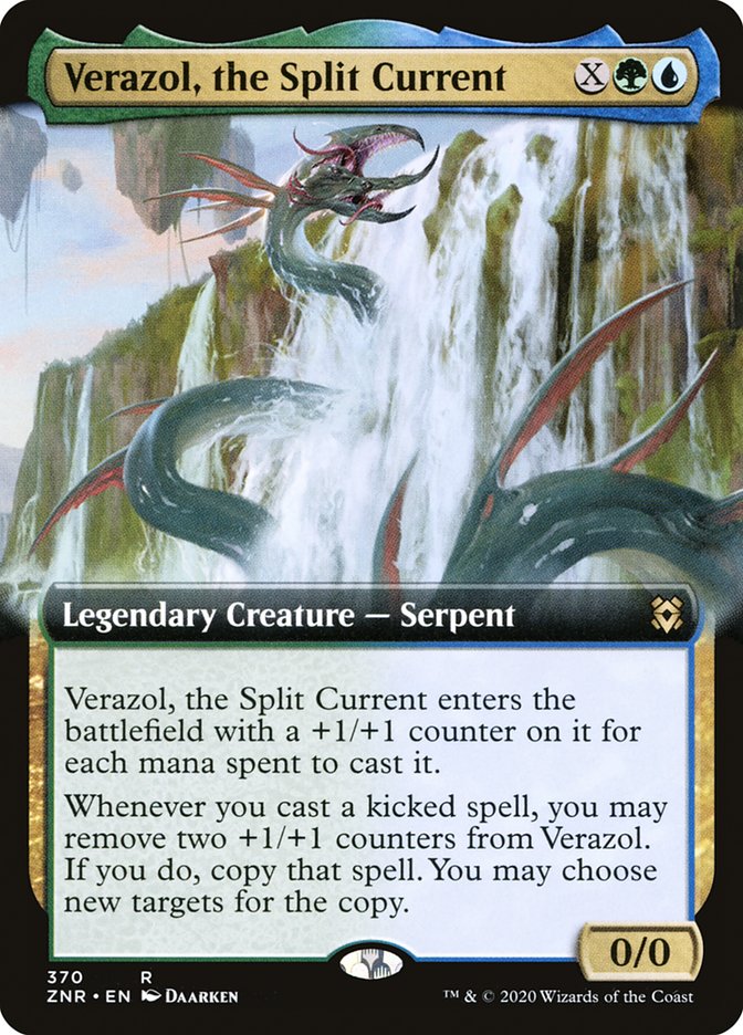 Verazol, the Split Current (Extended Art) [Zendikar Rising] | Card Merchant Takapuna