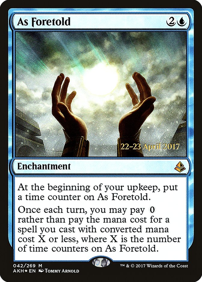 As Foretold [Amonkhet Prerelease Promos] | Card Merchant Takapuna