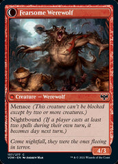 Fearful Villager // Fearsome Werewolf [Innistrad: Crimson Vow] | Card Merchant Takapuna