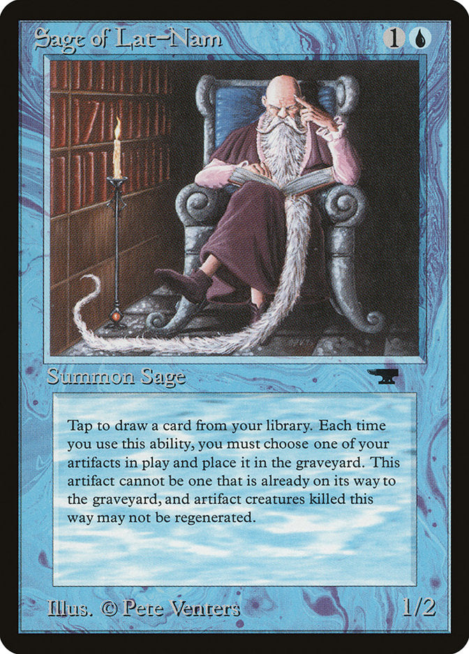 Sage of Lat-Nam [Antiquities] | Card Merchant Takapuna