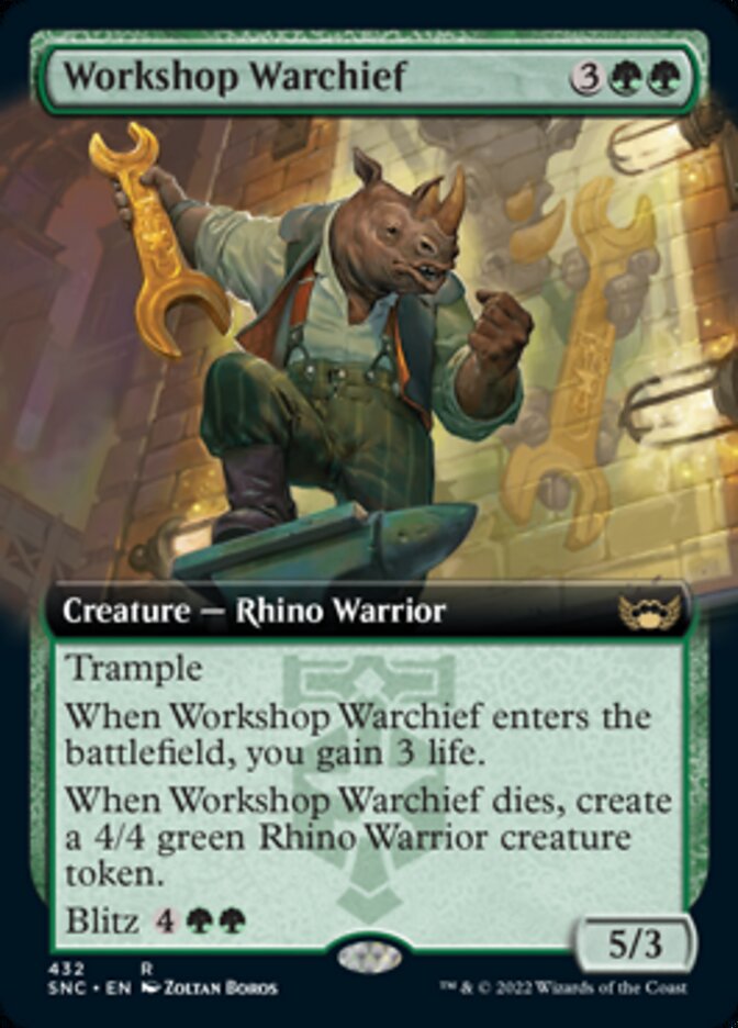 Workshop Warchief (Extended Art) [Streets of New Capenna] | Card Merchant Takapuna