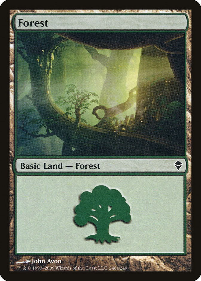 Forest (246a) [Zendikar] | Card Merchant Takapuna