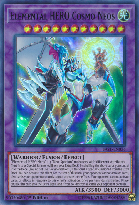 Elemental HERO Cosmo Neos [SAST-EN036] Super Rare | Card Merchant Takapuna